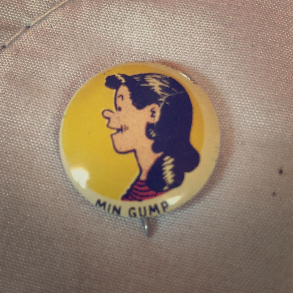 1946 Min Gump Kellogg’s pep pin vintage
